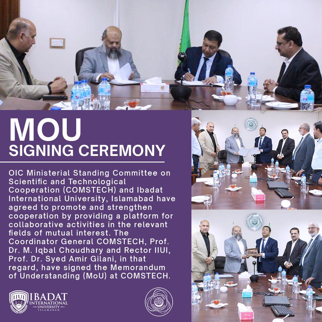 MoU Signed Between IIUI & Comstech