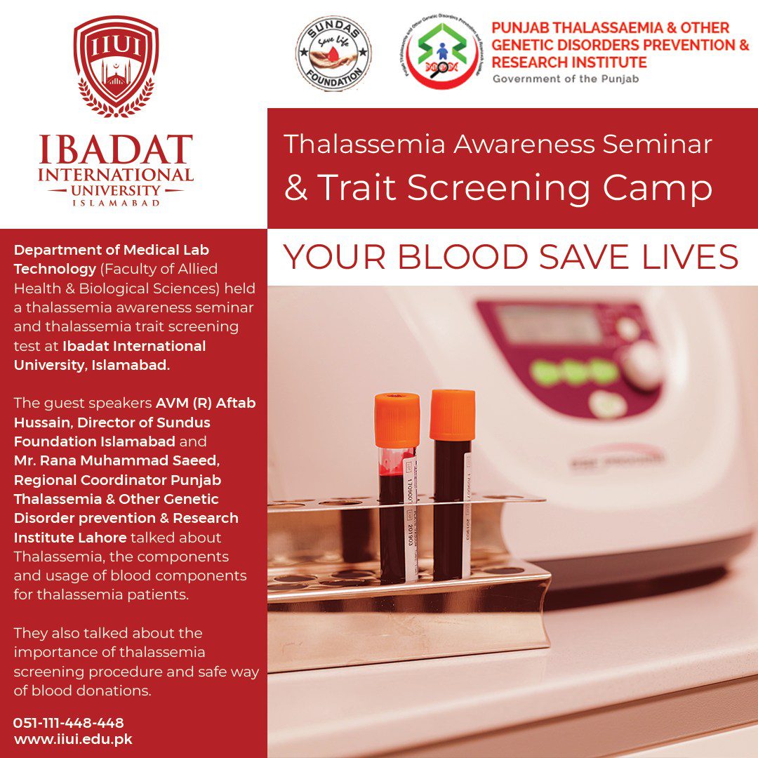 Thalassemia Awareness Seminar & Trait Screening Camp